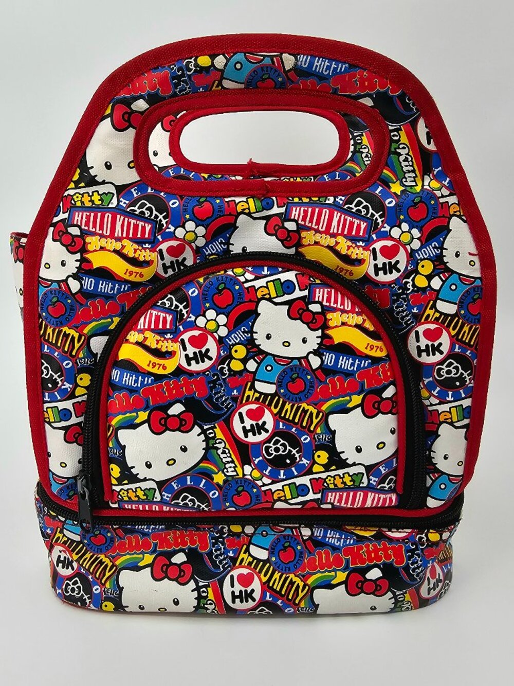 Hello Kitty Sanrio x Loungefly Top Handle Zip Lunch Bag - Tote RARE 2013